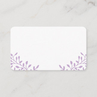 Orchid Purple Secret Garden Wedding Place Cards