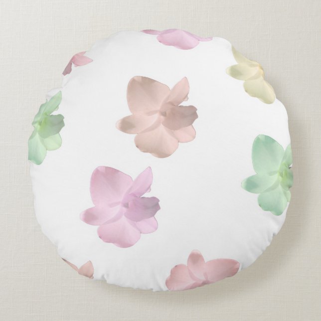 Orchid Round Pillow (Front)