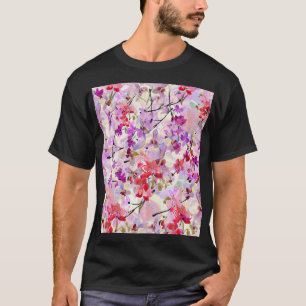Orchid-Sakura Watercolor Backgrounds T-Shirt