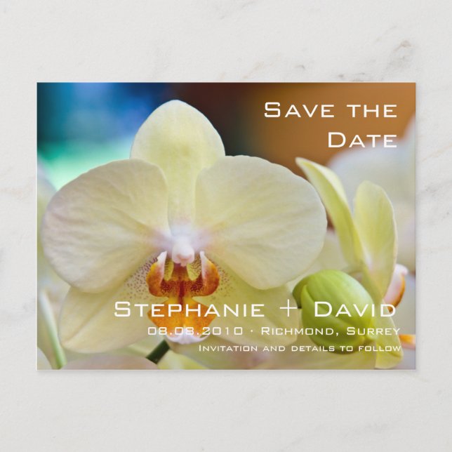 Orchid • Save the Date Card (Front)