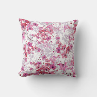 Orchid: singular red beauty. throw pillow