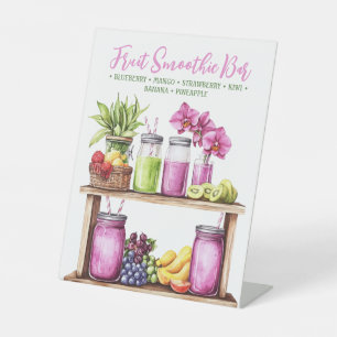 Orchid Spa Resort   Smoothie Bar Pedestal Sign