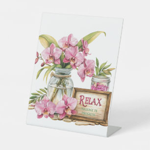 Orchid Spa Resort   Welcome Pedestal Sign