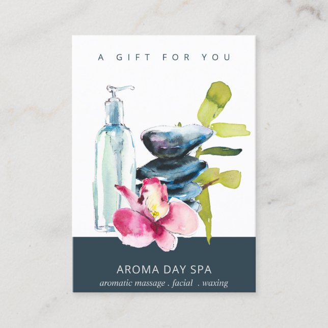 ORCHID STONE SPA MASSAGE THERAPY GIFT CERTIFICATE (Front)
