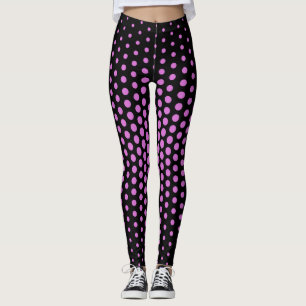 Orchid Techno Dot Pattern Leggings