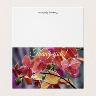 Orchid Thank You Card