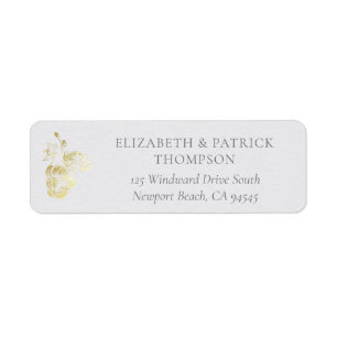 Orchid Vows Ivory Formal Classic Wedding Address