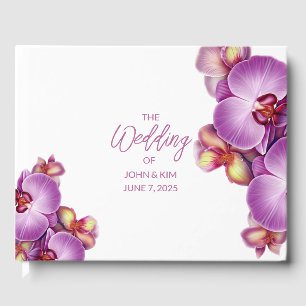 Orchid Wedding Guest Book