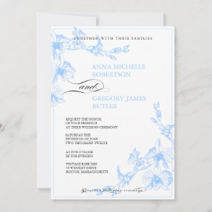 Orchid Wedding Invitation