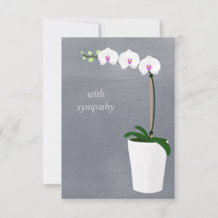 Orchid   With sympathy Card
