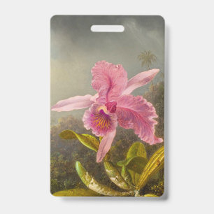 Orchid with Two Hummingbirds Heade Badge