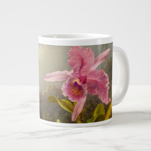 Orchid with Two Hummingbirds Heade Large Coffee Mug