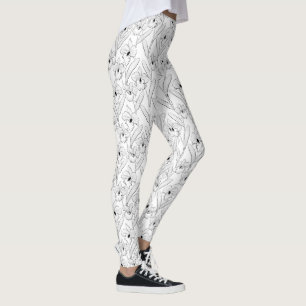 Orchidée, Cattleya, croquis Leggings