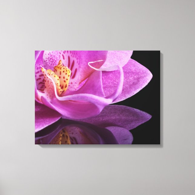 Orchidée en toile (Recto)