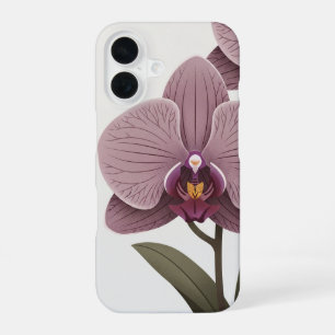 Orchidée Géométrique Vintage iPhone 16 Case