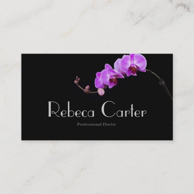 Orchidée professionnelle de carte de visite de (Devant)