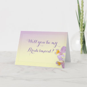 Orchidée Serez-Vous Mes Cartes D'Épouse