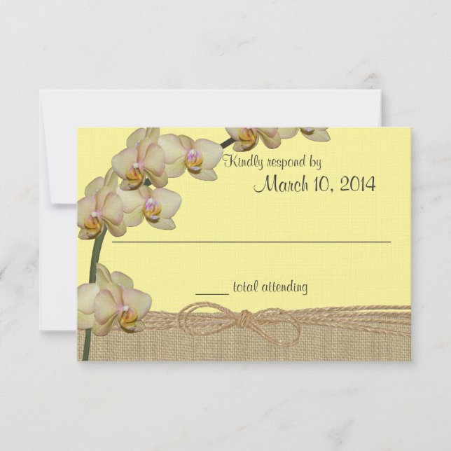 Orchidée tropicale Réponse de plage rustique (Devant)