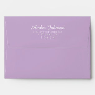 Orchidée violet 5 x 7 enveloppes pré-adressées