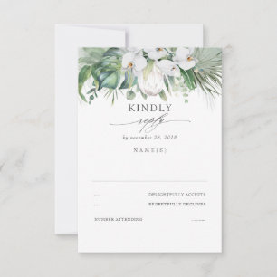 Orchidées blanches et mariage Roi Protea RSVP