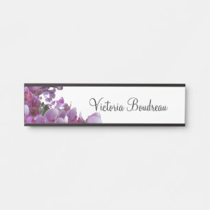 Orchidées de plaque d'identification de tenture e