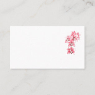Orchidées roses Mariage Cartes de nom