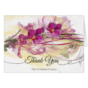Orchidées violettes Calligraphie de l'art Abstrait