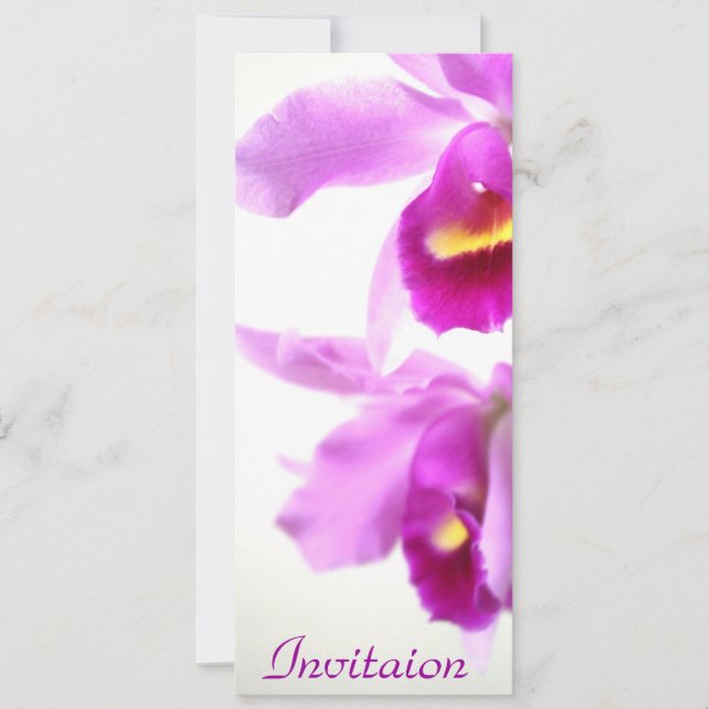 Orchids/ All-Occasion Personalized Invites (Front)