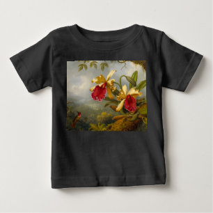 Orchids and Hummingbird Heade Baby T-Shirt