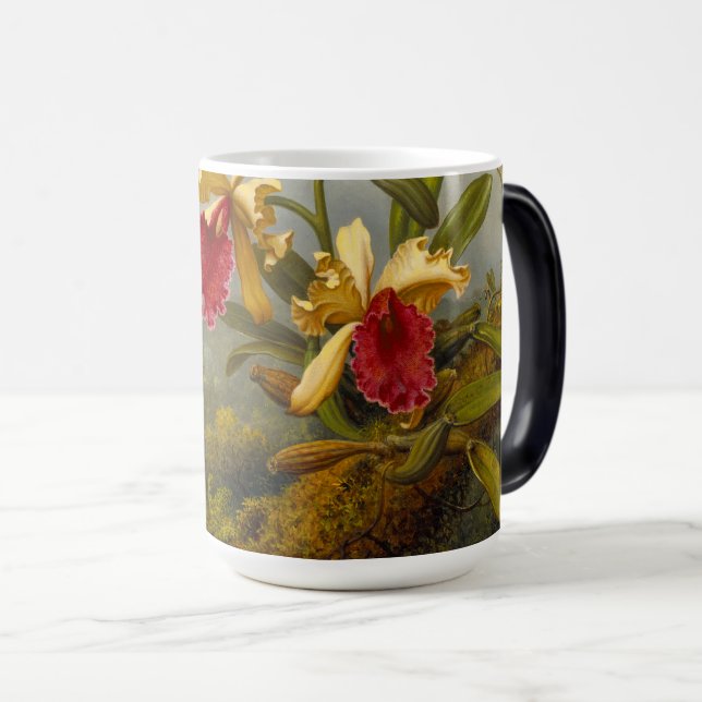 Orchids and Hummingbird Heade Magic Mug (Front Right)