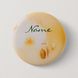 Orchids - customizable 2 inch round button
