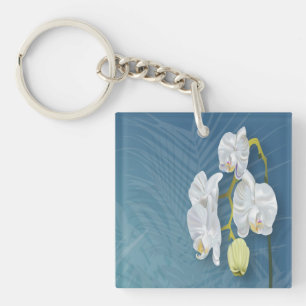 Orchids & Ferns Keychain