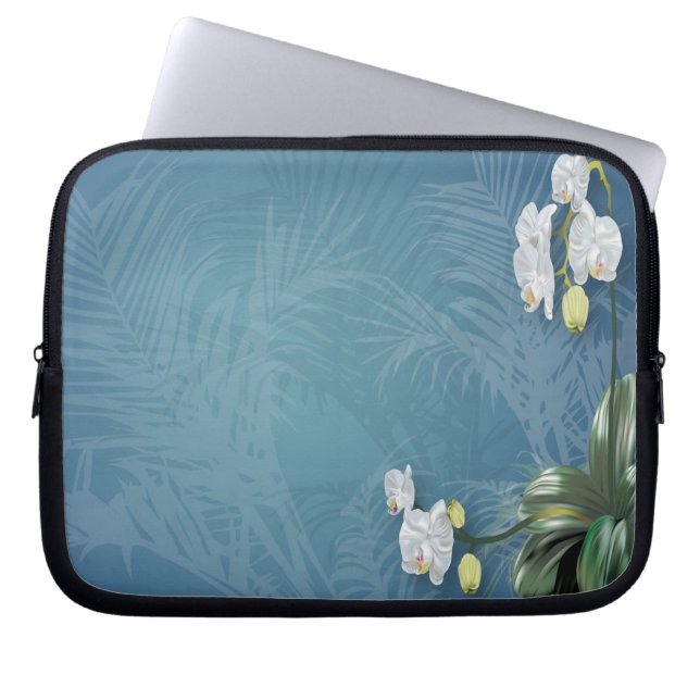 Orchids & Ferns Laptop Sleeve (Front)