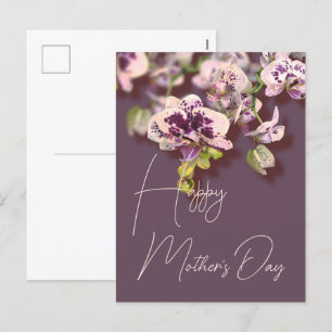 Orchids Floral Happy Mother’s Day      Holiday Postcard
