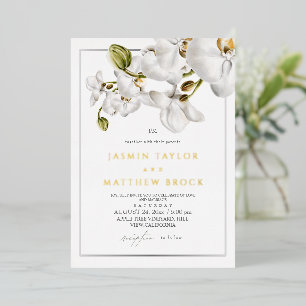 Orchids Frame Elegant Wedding
