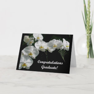 Orchids Graduation Card