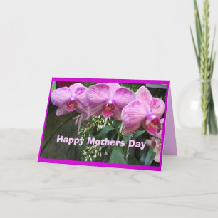 Orchids, Happy Mothers Day Card