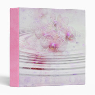 Orchids In Rippled Water Binder