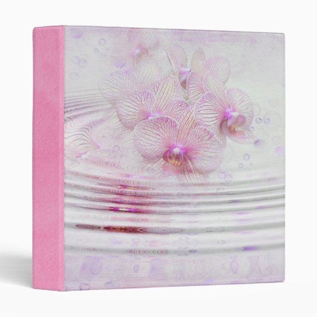 Orchids In Rippled Water Binder (Front/Spine)