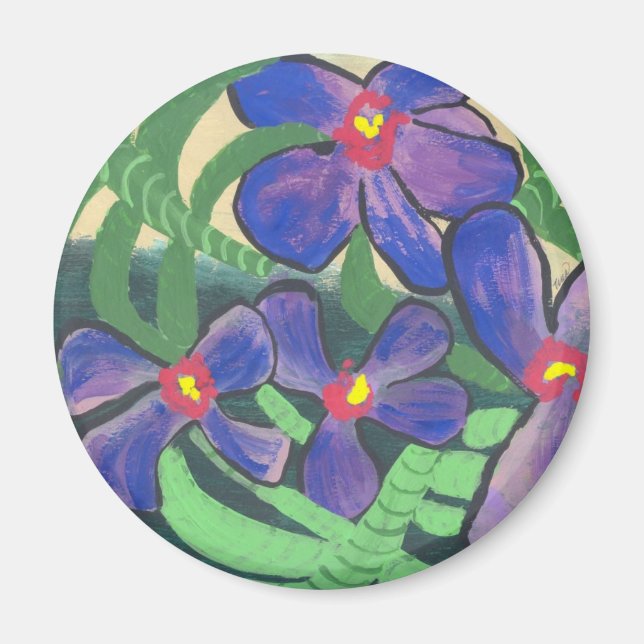 Orchids in Shade Magnet (Front)