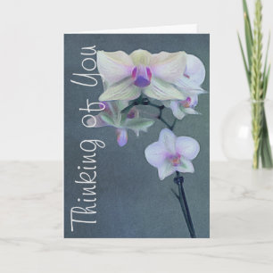 Orchids In Shades Of Purple Thinking Of You Custom Card