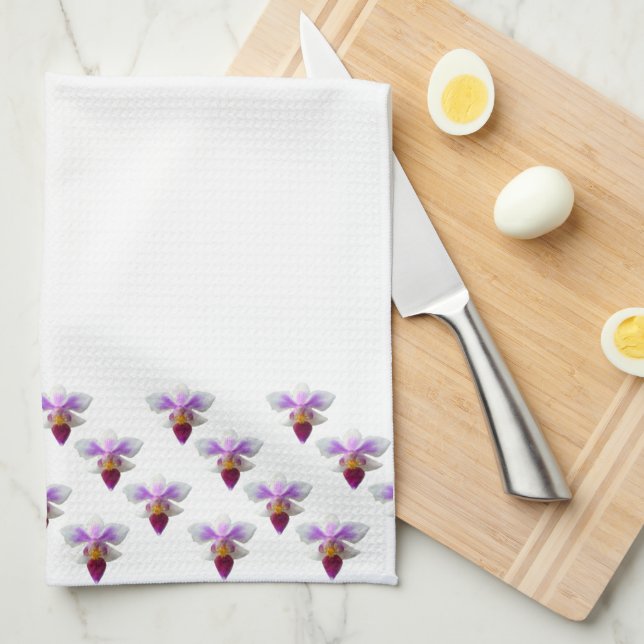 Orchids Kitchen Towel (Quarter Fold)