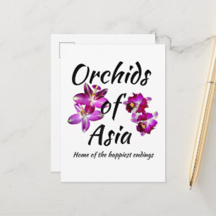 Orchids of Asia Announcement Postcard