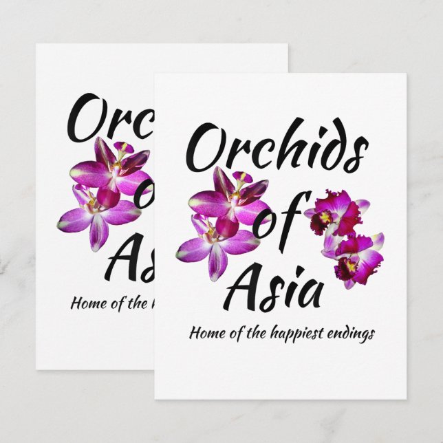Orchids of Asia Card (Front/Back)