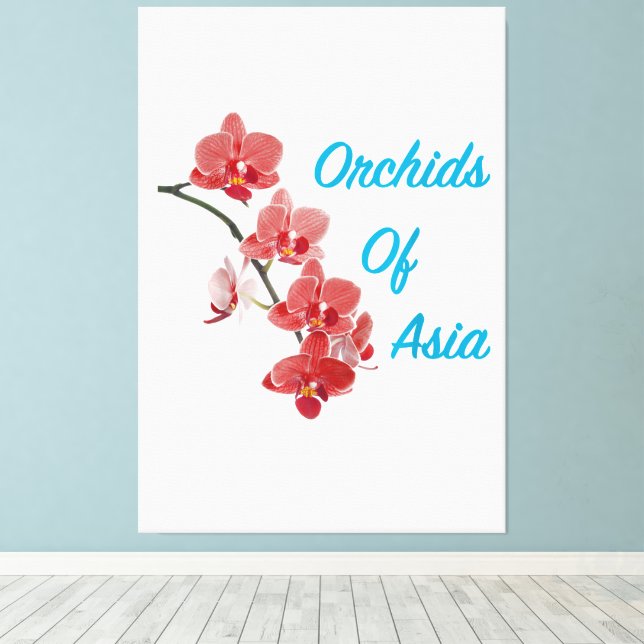 Orchids of Asia Day Spa Canvas Print (Insitu(Wood Floor))
