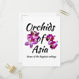 Orchids of Asia Invitation Postcard