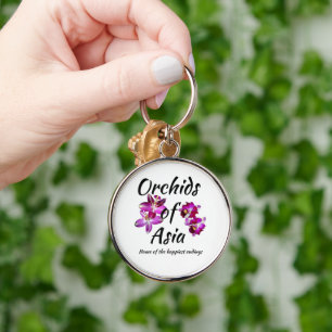 Orchids of Asia Keychain