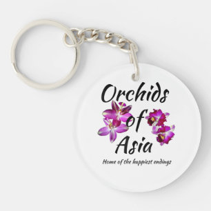 Orchids of Asia Keychain