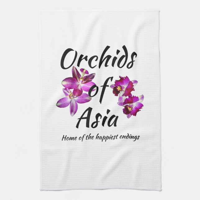 Orchids of Asia Kitchen Towel (Vertical)