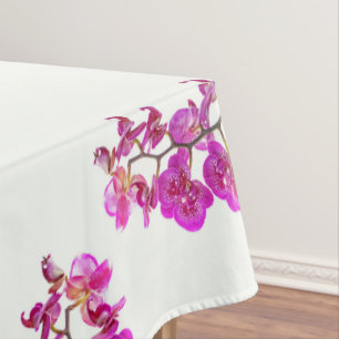 Orchids on Light Background Tablecloth